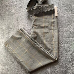 Stylish Gray Plaid Men's Pants